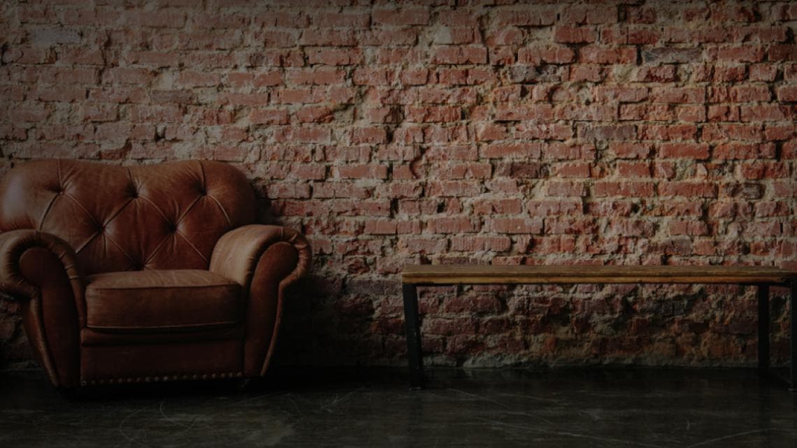 Modern apartment with exposed brick